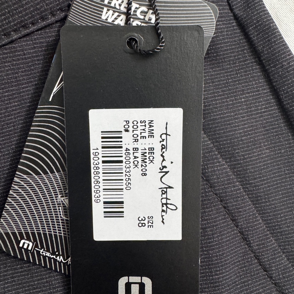 Travis Mathew Black Flat Front Men Shorts